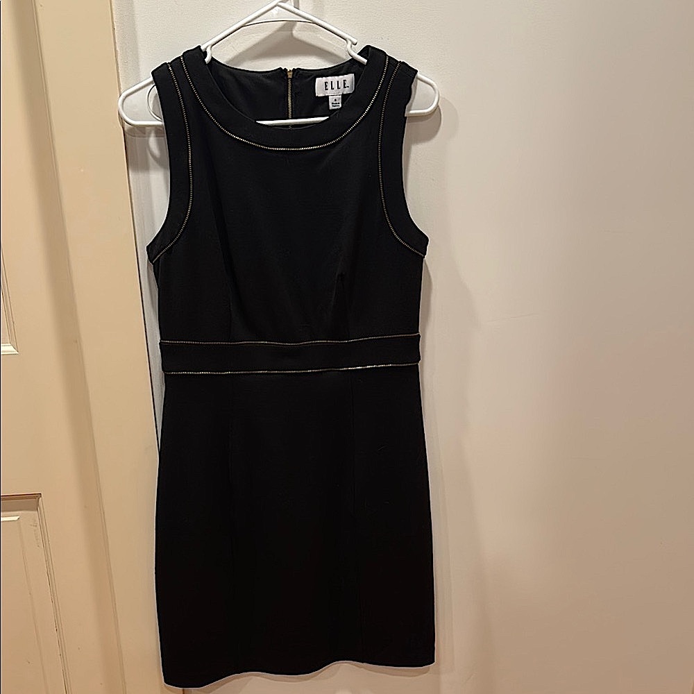 Elle Black Sheath Mini Dress for Cocktail or work